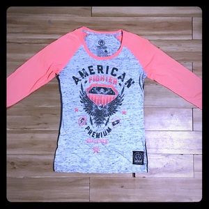 3/4 Sleeve American Fighter shirt